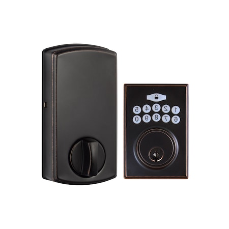 Sure-Loc Hardware Sure-Loc Hardware Electronic Keypad Deadbolt, Modern, Vintage Bronze DK201-MD 11P